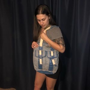 Striped Shoulder Bag